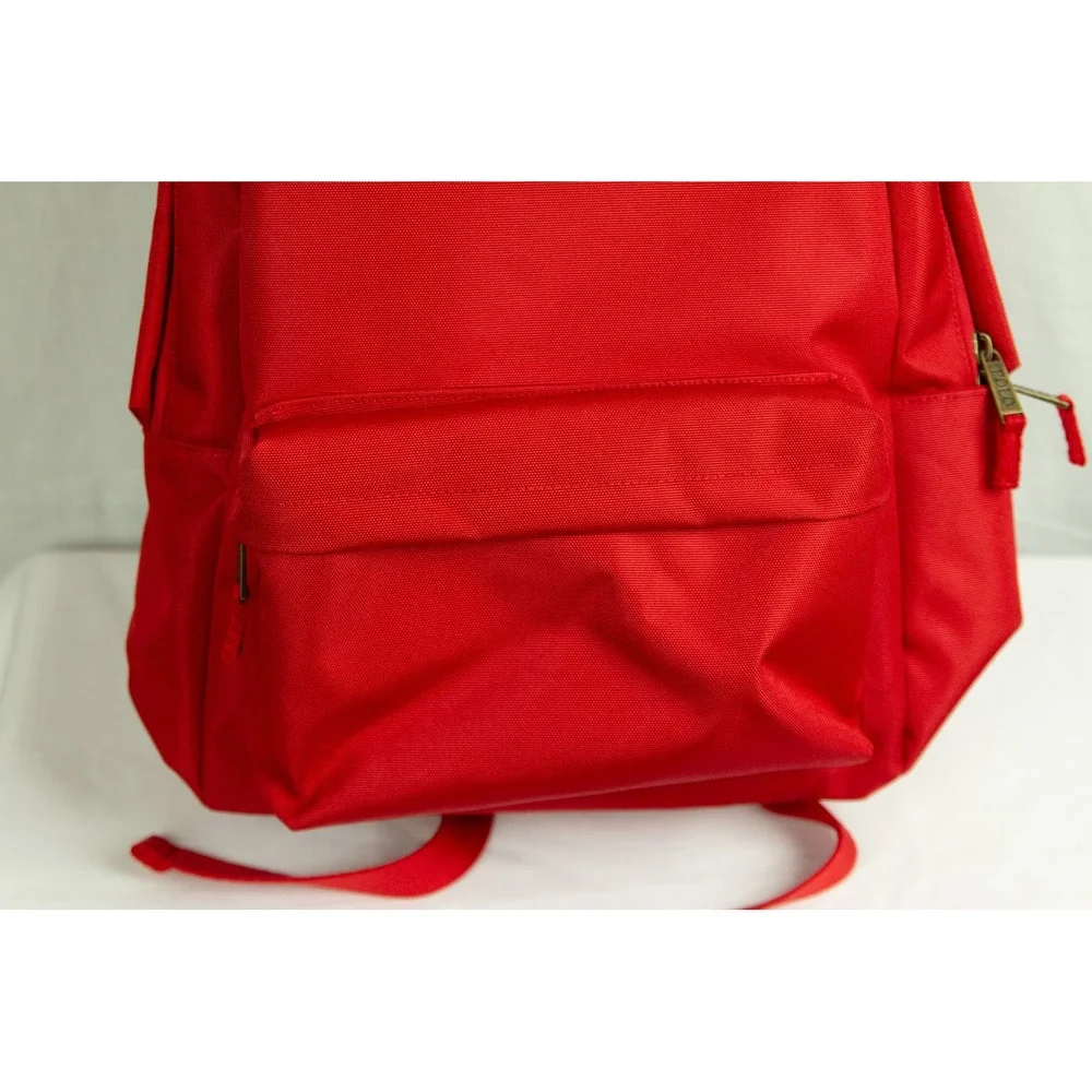 Polo Ralph Lauren Red Canvas Backpack Blue Pony Logo School Bag 9AR151-R2Z NWT